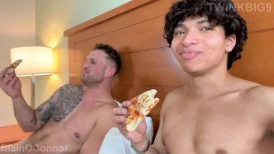 Erick Hall Huge Cock fucks BlainOconnor Huge Butt Bareback Pizza Delivery Guy