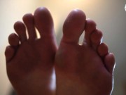 Private dancer and her big sexy feet worship (foot play, sexy soles, barefoot, foot tease, big sole) 9/16