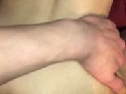 Slut-wife Gets Creampie Fucked Deeper And Rubs pussy Until she squirts 12/16
