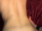 Slut-wife Gets Creampie Fucked Deeper And Rubs pussy Until she squirts 9/16