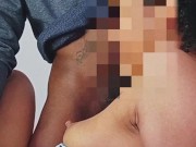 She's a nymphomaniac! She invites her new neighbor to fuck her!