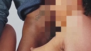 She's a nymphomaniac! She invites her new neighbor to fuck her!