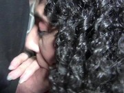 Brunette Wife Gives Blowjob with Pussy Fingering, Licking, and Ending in a Facial 13/16