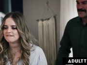 ADULT TIME - Teen Coco Lovelock Caught Masturbating And Fucked By Stepmom Codi Vore & Her Hubby 3/16