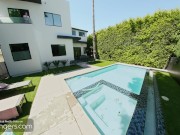 VR Bangers: Sexy Xxlayna Marie Gets Deepthroat & Hard Fucked by Pool Guy | VR Porn 7/16