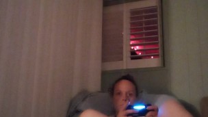 Hot Step Mom Panties Are Getting Wet While Playing Video Games