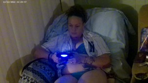She Turns Me On While Her Panties Are Getting Wet While Playing Video Games