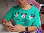 Joi pov VIRTUAL SEX- você é um nerdola da pika grande e a sua babá fode com você💦/win/ROLEPLAY🍑 1/16