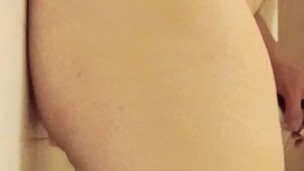 Dildo sex in the shower