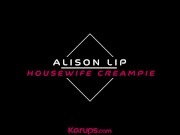Horny wife Alison Lip has her delicious pussy creampied 1/16