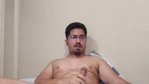 Exhibitionist boy masturbating into hia bedroom till he cum (latin)