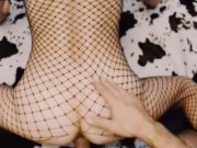 A milf beautifully dances a striptease with masturbation and gets a big dick in her tight holes 15/16