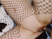 A milf beautifully dances a striptease with masturbation and gets a big dick in her tight holes 9/16