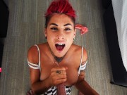 Horny Alternative Girl Sucking Cock POV