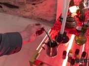 DEBT4k. Young fortune-teller with firm tits and nice ass provided a magical ritual with her pussy 3/16