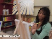 REALITY KINGS - Curvy Blonde Emma Shay Shows Her Big Tits To Oliver & Rides His Dick In Art Class 6/16