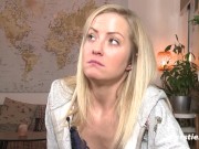 Ersties - Blonde Sicilia Fingers Her Wet Pussy On All Fours 6/16