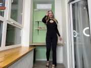 Hot Teacher Sucks My Cock In The Evenings Outside Of Class. Fucked Tight Pussy in black suit & heels 5/16