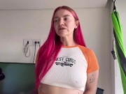 POV Sexy Thick Secretary fucks Boss then Pees on him 3/16