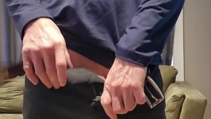 How I hide my huge cock in my jeans