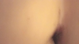POV anal dildo ride