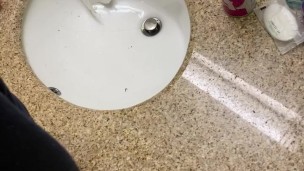 Hotel bathrooms taking that hot married pussy right to “pound town”