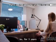 LOAN4K. Sexy customer wanted to get a loan, but got face fucked eventually. Hot sex with Arina Shy 2/16