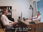 LOAN4K. Sexy customer wanted to get a loan, but got face fucked eventually. Hot sex with Arina Shy 3/16