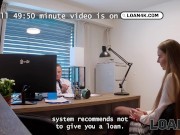 LOAN4K. Sexy customer wanted to get a loan, but got face fucked eventually. Hot sex with Arina Shy 4/16