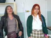 Unexpected! Girl comes with her older stepmom 'cause she wants to check on us 2/16