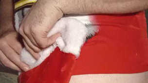 Cute Santa Boy Teasing