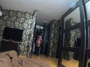 Preview- MilfyCalla- Face fuck,cum play while wearing a hot grey fur-coat and long boots 214