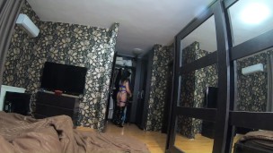 Preview- MilfyCalla- Face fuck,cum play while wearing a hot grey fur-coat and long boots 214