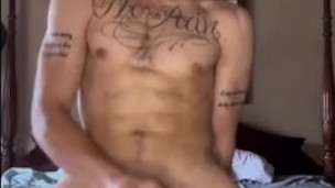 Souther boy cums with dildo in his ass