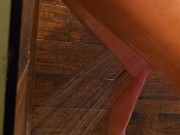 Bouncing on a shower dildo 6/16