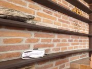 Solo blonde with big tits Lena Love masturbates on the floor in VR. 6/16