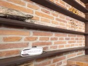 Solo blonde with big tits Lena Love masturbates on the floor in VR. 9/16