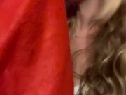 EMPTYING SANTA NUTS WITH MY MOUTH 👄 🎅💦💦💦 13/16