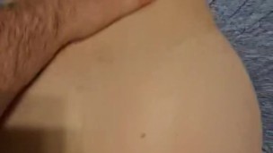 Beautiful MILF bounces big ass off cock in POV Doggystyle video with big cumshot on tits