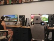 DP with ANAL CREAMPIE! She loves to BLOWJOB while I play! 1/16