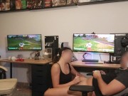 DP with ANAL CREAMPIE! She loves to BLOWJOB while I play! 3/16