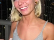 Evening Meet Up With Cute Blondie 12/16