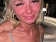 Evening Meet Up With Cute Blondie 7/16