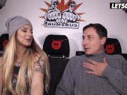 Curvy Blonde Kim Mortenroe Passionate Sex with Old Man in Bus - LETSDOEIT 2/16