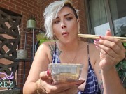 Goddess Eats Sushi: No Talking Unintentional Femdom ASMR