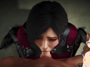 Lyon puts his huge cock in Ada Wong's mouth from Resident evil 4 (Parody animation) - Jazziuu 12/16
