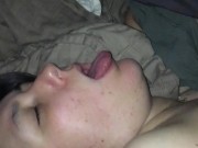 Fouet, Langue sortie j'adore ca