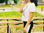 MANHATTAN PARK NEW YORK CITY NYC SOLO FEMALE WALKING NUDE AND NAKED