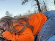 Trophy Redhead Sucking Cock in the Woods gingergrip 1/16