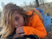 Trophy Redhead Sucking Cock in the Woods gingergrip 8/16